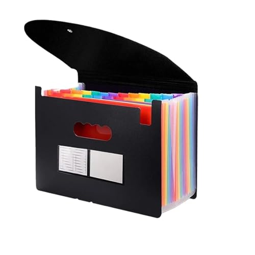 USOHJZ Akkordeonordner Organize Fächermappe mit 24 Fächern, A4-Format, tragbarer Dokumentenhalter, Ablageordner, Schreibtischaufbewahrung, Akkordeon-Dateiprodukt USOHJZ Akkordeonordner Organize Fächermappe mit 24 Fächern, A4-Format, tragbarer Dokumentenhalter, Ablageordner, Schreibtischaufbewahrung, Akkordeon-Dateiprodukt von USOHJZ