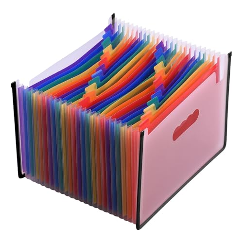 USOHJZ Akkordeonordner Organize Fächermappe mit 24 Fächern, Akkordeon-Datei-Organizer, Dokumenten-Organizer im Letter-Format, A4, for Zuhause, Büro, Schule USOHJZ Akkordeonordner Organize Fächermappe mit 24 Fächern, Akkordeon-Datei-Organizer, Dokumenten-Organizer im Letter-Format, A4, for Zuhause, Büro, Schule von USOHJZ