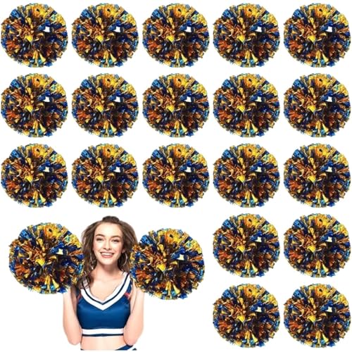 USOHJZ Cheerleader Pompons 24 Stück Cheerleading-Pompons aus Metallfolie for Tanz, Wettbewerbe, Mannschaftssport, Bühnenauftritte USOHJZ Cheerleader Pompons 24 Stück Cheerleading-Pompons aus Metallfolie for Tanz, Wettbewerbe, Mannschaftssport, Bühnenauftritte von USOHJZ