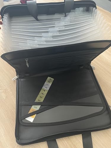Feuerfester Akkordeon-Aktenordner mit Griff, erweiterbarer Aktenordner, Organizer, 13 Taschen, wichtiger Dokumenten-Organizer mit Etiketten und Reißverschluss, tragbarer Papierordner für A4-Ordner Feuerfester Akkordeon-Aktenordner mit Griff, erweiterbarer Aktenordner, Organizer, 13 Taschen, wichtiger Dokumenten-Organizer mit Etiketten und Reißverschluss, tragbarer Papierordner für A4-Ordner von USUAUU