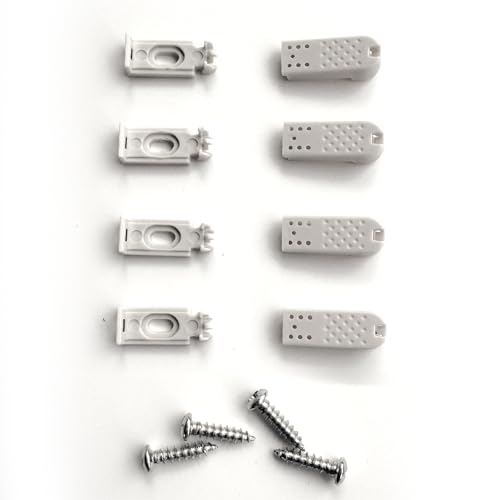 4Kit 8 Stück Plissee Ersatzteile klemmträger, Spannschuhe für verspannte Plissees, für Klebeträger und Stick & Fix Front Klebeplatten 4Kit 8 Stück Plissee Ersatzteile klemmträger, Spannschuhe für verspannte Plissees, für Klebeträger und Stick & Fix Front Klebeplatten von UTEFIF