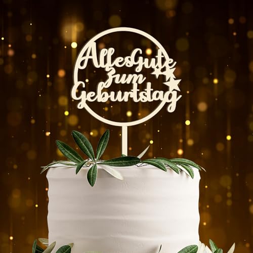 Cake Topper Alles Gute zum Geburtstag aus Holz Kuchendeko Geburtstag,Kuchen Deko Torten Topper Geburtstag für Mädchen Jungen Frauen Mann Cake Topper Alles Gute zum Geburtstag aus Holz Kuchendeko Geburtstag,Kuchen Deko Torten Topper Geburtstag für Mädchen Jungen Frauen Mann von UTEFIF