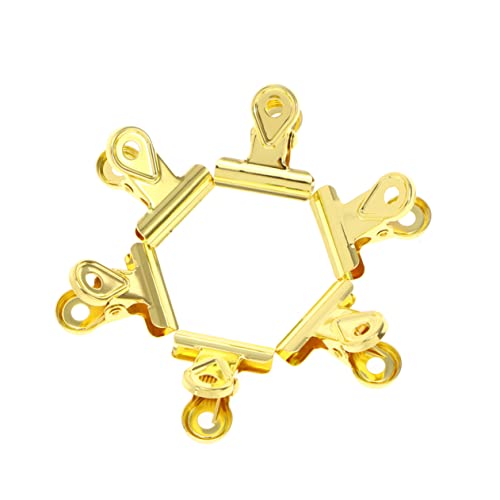 10Stücke Metall Büroklammern Roségold Bulldogge Clips aus Kupferbeschichtetem Material für Bürobedarf Organisieren von Notizen Fotos und Dokumenten von UTHCLO