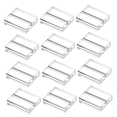 12Stücke Acrylkartenhalter Transparente Tischkartenständer für Menüs Fotos Notizen und Namenskarten Stabil und Modern für Hochzeiten Partys und Veranstaltungen von UTHCLO