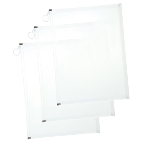3Stücke Dokumentenaufbewahrungstaschen aus Material Wasserdichte Aktenordner mit Design für Büro Schule und Zuhause zur Sicheren Aufbewahrung von UTHCLO