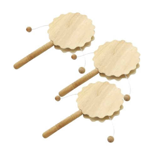 3Stücke Unbemalte Holz Rasseltrommeln DIY Bastelset für Malerei und Holzhandwerk Sicher und Fördert die Praktischen Fähigkeiten und Kreativität 3Stücke Unbemalte Holz Rasseltrommeln DIY Bastelset für Malerei und Holzhandwerk Sicher und Fördert die Praktischen Fähigkeiten und Kreativität von UTHCLO