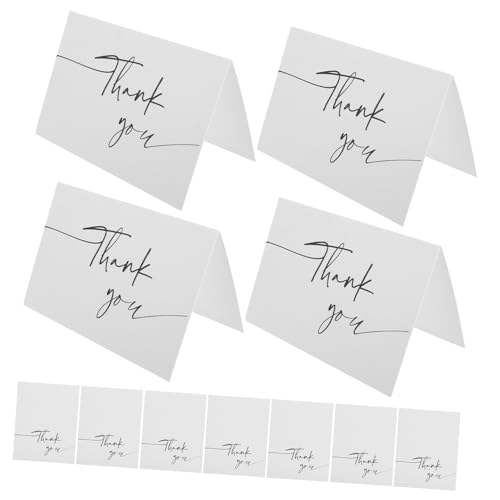 50Blätter Dankeskarten Hochzeitskarten Faltbare Karten für Babyparty und Hochzeit Leere Klappkarten Vielseitig Einsetzbar für Danksagungen und Dekorative Designs von UTHCLO