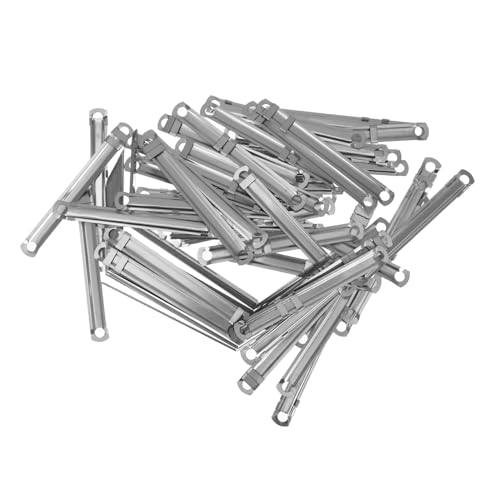 50Stücke Metall Binderklammern Robuste Papierverschlüsse für Lose Loch Standard Buchbindezubehör für Sichere Organisation von Dokumenten im Büro von UTHCLO