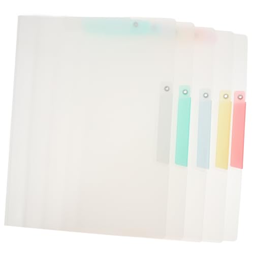 5Stücke Dokumentenorganizer aus Durchsichtige Taschenordner für Schule Büro und Zuhause zur Aufbewahrung von Prüfungsunterlagen und Dokumenten 5Stücke Dokumentenorganizer aus Durchsichtige Taschenordner für Schule Büro und Zuhause zur Aufbewahrung von Prüfungsunterlagen und Dokumenten von UTHCLO