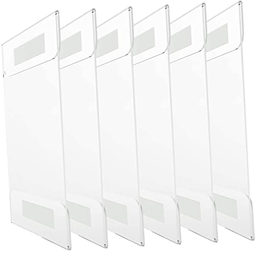 6Stücke Tischaufsteller aus Acryl Preisdisplay für Preisschilder Zettelhalter und Kartenaufsteller für Geschäfte Restaurants und Messen Robust und Langlebig von UTHCLO