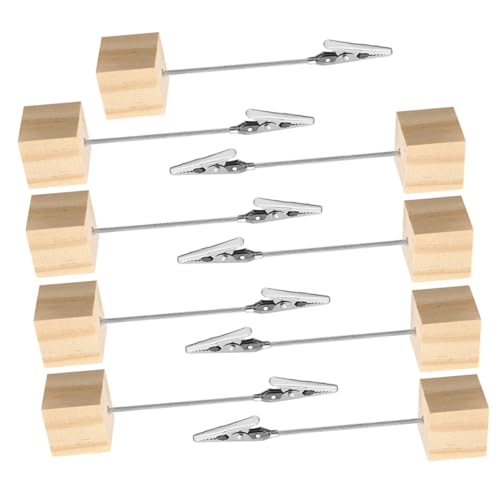 9Stücke Holzfoto Clips Kreative Memo Halter für Fotos Visitenkarten Tischdekoration Robuste und Langlebige Kartenständer für Menüs Notizen und Tischnummern Original 9Stücke Holzfoto Clips Kreative Memo Halter für Fotos Visitenkarten Tischdekoration Robuste und Langlebige Kartenständer für Menüs Notizen und Tischnummern Original von UTHCLO