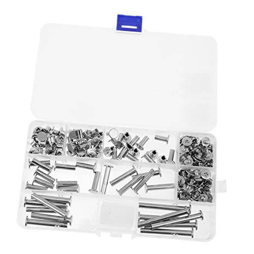 Buchschrauben Teilig Flachkopf Nieten für DIY Handwerk Bindung Langlebige und Einfach zu Installierende Schraubverbindungen für Lederreparaturen Buchschrauben Teilig Flachkopf Nieten für DIY Handwerk Bindung Langlebige und Einfach zu Installierende Schraubverbindungen für Lederreparaturen von UTHCLO