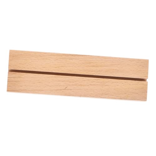 Holzständer für Karten und Kalender Vielseitige Holzbasis für Fotos Karten und Dekoration Eleganter Tischkartenhalter mit Schlitzbreite für Rustikales Zuhause und Büro Holzständer für Karten und Kalender Vielseitige Holzbasis für Fotos Karten und Dekoration Eleganter Tischkartenhalter mit Schlitzbreite für Rustikales Zuhause und Büro von UTHCLO