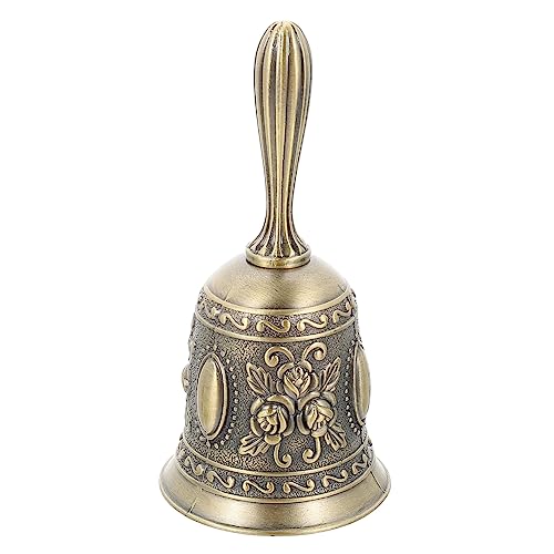 Klassische Handglocke aus Metall für Restaurant und Bar Dekorative Tischglocke mit Ergonomischem Griff Langlebig und Rostfrei Rufklingel für Zuhause und Büro Klassische Handglocke aus Metall für Restaurant und Bar Dekorative Tischglocke mit Ergonomischem Griff Langlebig und Rostfrei Rufklingel für Zuhause und Büro von UTHCLO