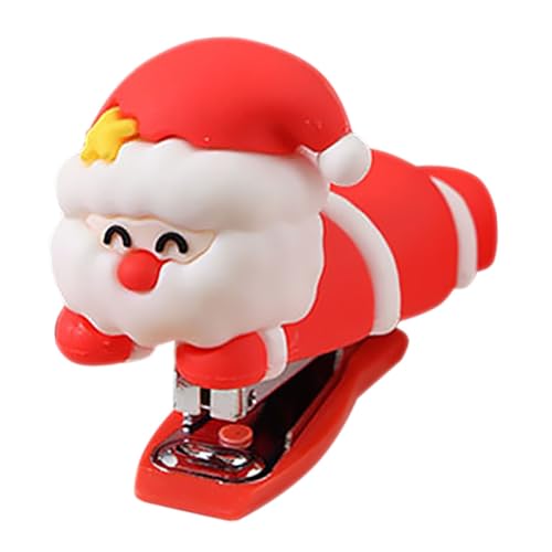 Niedlicher Weihnachtsmann Hefter Kompakter Desktop Hefter mit Lustigem Cartoon Design für Büro und Schule Tragbar Einfach zu Bedienen Perfektes für Weihnachtszeit von UTHCLO