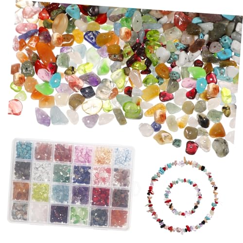 UTHCLO 1 Box Perlenschmuckzubehör Kleine DIY Farbige Sortierte Perlen Chip Unregelmäßige Perle Lose Perle Naturstein UTHCLO 1 Box Perlenschmuckzubehör Kleine DIY Farbige Sortierte Perlen Chip Unregelmäßige Perle Lose Perle Naturstein von UTHCLO