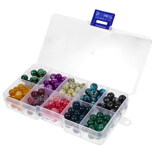 UTHCLO 1 Karton Farben Kristallglas Perlen Runde Lose Schmuckperlen für DIY Armbänder Charms und Bastelarbeiten Vielseitige Bastelperlen für Kreative Handwerksprojekte UTHCLO 1 Karton Farben Kristallglas Perlen Runde Lose Schmuckperlen für DIY Armbänder Charms und Bastelarbeiten Vielseitige Bastelperlen für Kreative Handwerksprojekte von UTHCLO