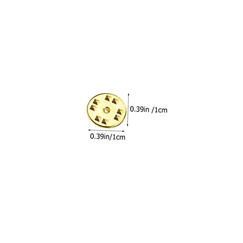 UTHCLO 1 Karton Teiliges Metall Pin Back Austauschbare Anstecknadel Verschlüsse mit Gummibeschichtung Sicherer Halt für Broschen Anstecker Schmuck DIY Leicht und Kompakt für Bastelbedarf von UTHCLO