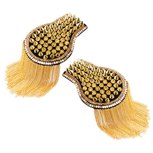 UTHCLO 1 Paar Epauletten Quasten Gold Stylische Schulterklappen für Kostüme Bühnenzubehör und Anzüge Leicht und Langlebig Perfektes für und Familie UTHCLO 1 Paar Epauletten Quasten Gold Stylische Schulterklappen für Kostüme Bühnenzubehör und Anzüge Leicht und Langlebig Perfektes für und Familie von UTHCLO