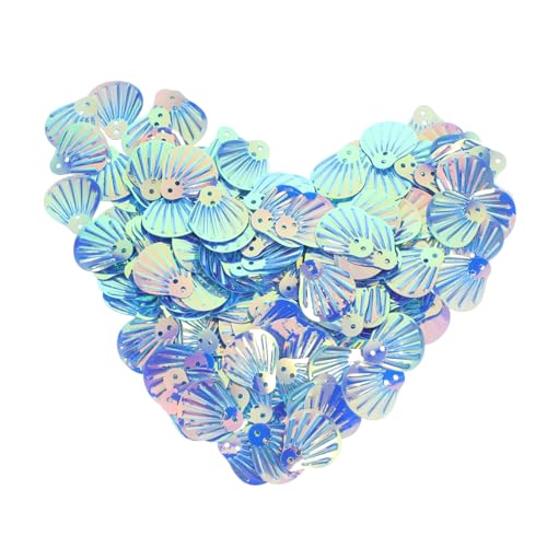 UTHCLO 1 Pailletten für Kleidung flache paillettenpailletten Pailletten Paillette Dekorative Pailletten lose Pailletten große Pailletten farbige Pailletten Flitter PVC Sky-blue von UTHCLO