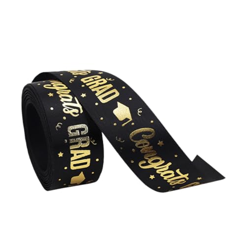 UTHCLO 1 Rolle Abschlussfeier Band Transparente Bänder Zum Basteln Verpacken Satinband Zum Verpacken Disco Party Dekorationen Blumenstrauß Goldene Quaste Hintergrund Girlande von UTHCLO