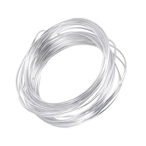 UTHCLO 1 Rolle DIY Aluminiumdraht Flexibler Modellierdraht für Bastelarbeiten Schmuckherstellung und Kreative DIY Projekte Silberfarbe für Blumenarrangements Drahtweben und Mehr UTHCLO 1 Rolle DIY Aluminiumdraht Flexibler Modellierdraht für Bastelarbeiten Schmuckherstellung und Kreative DIY Projekte Silberfarbe für Blumenarrangements Drahtweben und Mehr von UTHCLO