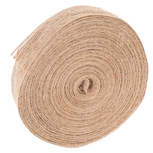 UTHCLO 1 Rolle Geschenkband Wanddekoration Rotes Geschenkpapier Hochzeitsband Sackleinen Party Künstliche Dekorationen Strass Weihnachtsdekoration Jute von UTHCLO