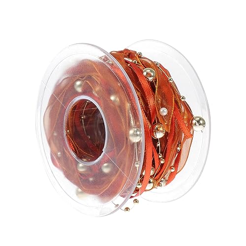 UTHCLO 1 Rolle Perlenverziertes Band Bausatz Chiffon Seidenband Rote Schleifen zum Verpacken haar spangen haarclips Verpackungsband Wickelband 60% Polyester und 40% Kunststoff Brown UTHCLO 1 Rolle Perlenverziertes Band Bausatz Chiffon Seidenband Rote Schleifen zum Verpacken haar spangen haarclips Verpackungsband Wickelband 60% Polyester und 40% Kunststoff Brown von UTHCLO