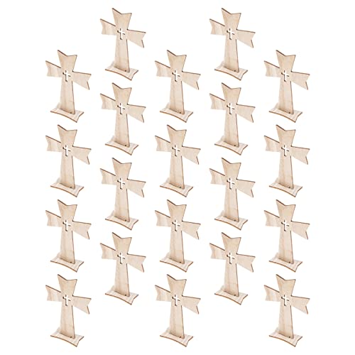 UTHCLO 1 Satz 1 Satz Holzkreuz Basteln Tischdekoration Esstischdekoration Und Zubehör Modernes Mittelstück Basis Raumdekoration Ästhetisches Schlafzimmer Tisch 20 Stück von UTHCLO
