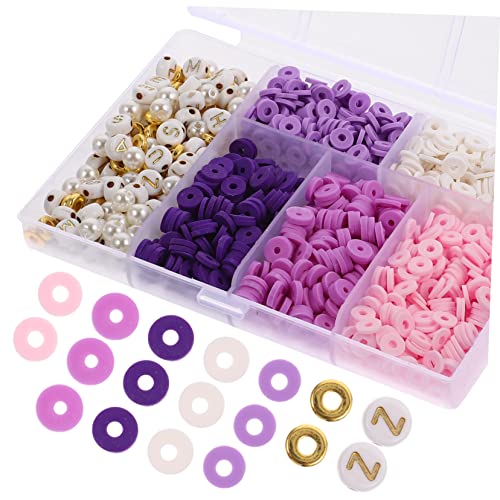 UTHCLO 1 Satz DIY Armbänder Set mit Polymer Tonperlen Fächer Box für und Charms Schmuckherstellung Kit für Teenager Sichere und Geruchsfreie Materialien für Bastelprojekte von UTHCLO