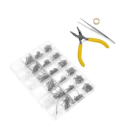 UTHCLO 1 Satz DIY Schmuck Zubehör Set Ohrring Haken und Ohr für Kreative Schmuckherstellung für Ohrringe Langlebig und Leicht Perfektes Handwerksmaterial von UTHCLO
