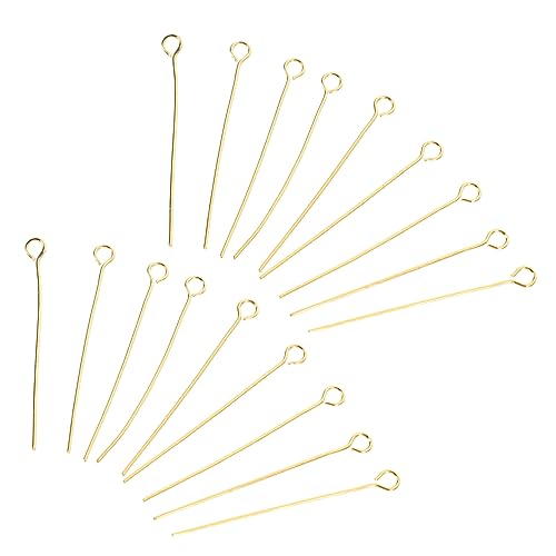 UTHCLO 1 Satz Eye Pins Multi Purpose Schmuck Pins Für Diy Armbänder Und Ohrringe Hochwertige Schmuckzubehörteile 100 Stück von UTHCLO