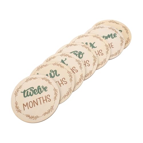 UTHCLO 1 Satz Holz Meilensteinkarten für Monate Monatskarten mit Kreativem Design Foto Requisiten zur Erinnerung an Besondere Dekoration Babyzimmers UTHCLO 1 Satz Holz Meilensteinkarten für Monate Monatskarten mit Kreativem Design Foto Requisiten zur Erinnerung an Besondere Dekoration Babyzimmers von UTHCLO