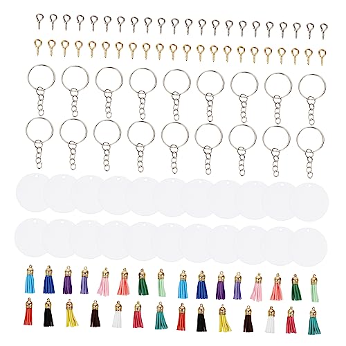 UTHCLO 1 Satz Schlüsselanhänger Übertragen Quasten Zubehör Klein Schlüsselbund Schlüsselanhänger Stoff Für Schlüsselanhänger Selber Machen Diy-anhänger Golden Acryl von UTHCLO