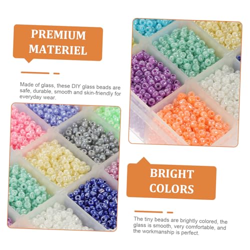 UTHCLO 1 Schachtel Bunte Glasperlen Box Kleine Spacer Perlen für DIY Schmuckherstellung Glatte Oberfläche Hautfreundlich für Armbänder und Bastelprojekte UTHCLO 1 Schachtel Bunte Glasperlen Box Kleine Spacer Perlen für DIY Schmuckherstellung Glatte Oberfläche Hautfreundlich für Armbänder und Bastelprojekte von UTHCLO
