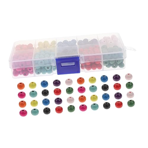UTHCLO 1 Schachtel Bunte Holzperlen mit Mix Farbige Holzperlen zum Auffädeln für DIY Schmuck Armbänder Halsketten und Bastelprojekte für Handwerk UTHCLO 1 Schachtel Bunte Holzperlen mit Mix Farbige Holzperlen zum Auffädeln für DIY Schmuck Armbänder Halsketten und Bastelprojekte für Handwerk von UTHCLO