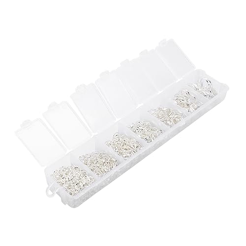 UTHCLO 1 Schachtel DIY Schmuckzubehör Set mit Offenen Verbindungsringen und Schlüsselringen Hochwertigem Material für Handgefertigte Schmuckprojekte und Kreative Designs von UTHCLO