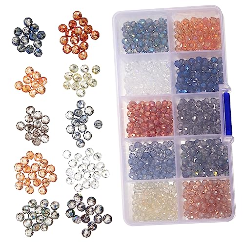 UTHCLO 1 Schachtel Facettierte Glasperlen mit Bunten DIY Schmuckperlen zum Basteln Feine Runde Glasperlen mit Glatter Oberfläche für Armbänder Halsketten Ohrringe und Kreative UTHCLO 1 Schachtel Facettierte Glasperlen mit Bunten DIY Schmuckperlen zum Basteln Feine Runde Glasperlen mit Glatter Oberfläche für Armbänder Halsketten Ohrringe und Kreative von UTHCLO