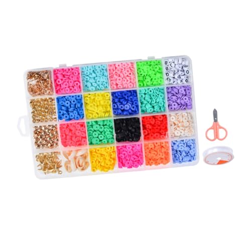 UTHCLO 1 Schachtel Fächer Polymer Clay Perlen Bunte Lose DIY Schmuckperlen Leicht Vielseitig zum Auffädeln für Armbänder Halsketten Boho Stil Handwerksprojekte UTHCLO 1 Schachtel Fächer Polymer Clay Perlen Bunte Lose DIY Schmuckperlen Leicht Vielseitig zum Auffädeln für Armbänder Halsketten Boho Stil Handwerksprojekte von UTHCLO