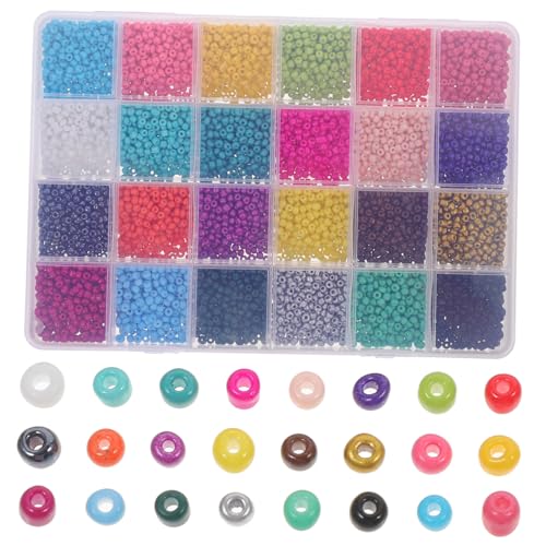 UTHCLO 1 Schachtel Farben Glasperlen DIY Armband Bastelperlen Verschleißfeste Schmuckperlen Auffädeln für Handgemachten Schmuck und Halsketten UTHCLO 1 Schachtel Farben Glasperlen DIY Armband Bastelperlen Verschleißfeste Schmuckperlen Auffädeln für Handgemachten Schmuck und Halsketten von UTHCLO