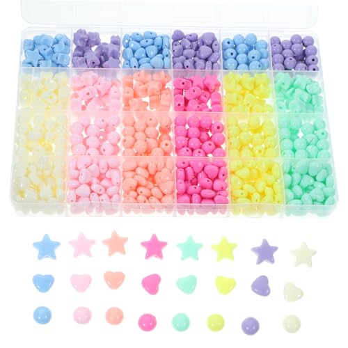 UTHCLO 1 Schachtel Teiliges Acryl Perlen für Leichte DIY Schmuckperlen mit Stern Herzform Vielseitige Bastelperlen für Armbänder Haaraccessoires und Schmuckherstellung Langlebig und UTHCLO 1 Schachtel Teiliges Acryl Perlen für Leichte DIY Schmuckperlen mit Stern Herzform Vielseitige Bastelperlen für Armbänder Haaraccessoires und Schmuckherstellung Langlebig und von UTHCLO
