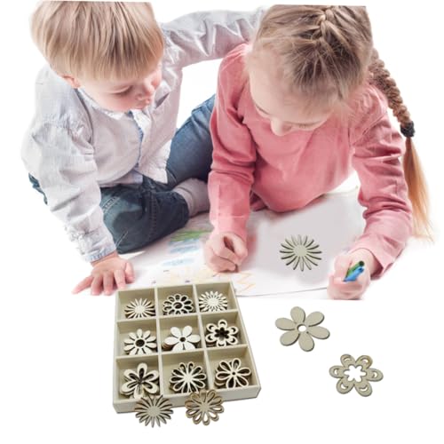 UTHCLO 1 Schachtel Teiliges DIY Holzscheiben Blumenform Leichtes Holzstück mit Glatter Oberfläche Vielseitig für Basteln Dekoration Scrapbooking Kinderkunstprojekte Geeignet UTHCLO 1 Schachtel Teiliges DIY Holzscheiben Blumenform Leichtes Holzstück mit Glatter Oberfläche Vielseitig für Basteln Dekoration Scrapbooking Kinderkunstprojekte Geeignet von UTHCLO