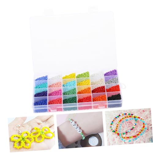 UTHCLO 1 Schachtel Teiliges Glasperlen Lattice Spacer Beads für DIY Schmuckherstellung Bunte Lose Bastelperlen Fächer Box zum Auffädeln von Armbändern und Halsketten UTHCLO 1 Schachtel Teiliges Glasperlen Lattice Spacer Beads für DIY Schmuckherstellung Bunte Lose Bastelperlen Fächer Box zum Auffädeln von Armbändern und Halsketten von UTHCLO