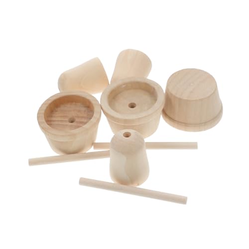 UTHCLO 1 Set Aus Holz Für Zuhause Puppenhaus Basteln Für Miniaturmalerei Steine Für Kleine Töpfe Für Basteln Zum Muttertag Bemalbar Mit Topf Spielzeugpuppen DIY Malerei UTHCLO 1 Set Aus Holz Für Zuhause Puppenhaus Basteln Für Miniaturmalerei Steine Für Kleine Töpfe Für Basteln Zum Muttertag Bemalbar Mit Topf Spielzeugpuppen DIY Malerei von UTHCLO