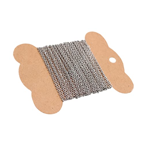 UTHCLO 1 Stück Kette für DIY Schmuckherstellung Twisted Cross Chain für Bastelprojekte Glänzend und Langlebig Einfach zu Verwenden für und Schmuckzubehör von UTHCLO
