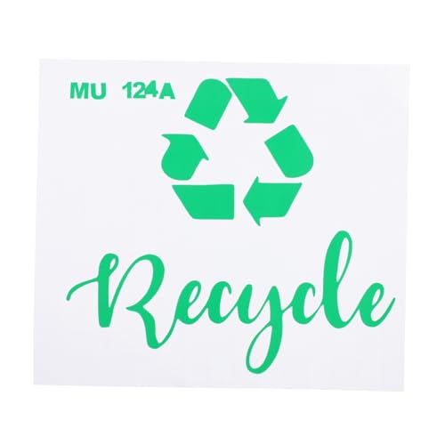 UTHCLO 1 Stück Müllklassifizierungszeichen Mülltonnenetiketten Klebetiketten Stichworte Für Aufkleber Recycling Mülleimer Pvc Green UTHCLO 1 Stück Müllklassifizierungszeichen Mülltonnenetiketten Klebetiketten Stichworte Für Aufkleber Recycling Mülleimer Pvc Green von UTHCLO