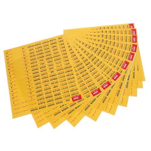 UTHCLO 10 Blatt Teiliges Farbige Selbstklebende Breaker Panel Labels Elektrische Schalttafel Etiketten zur Einfachen Stromkreiskennzeichnung Langlebig und Leicht Anzubringen für Haus und UTHCLO 10 Blatt Teiliges Farbige Selbstklebende Breaker Panel Labels Elektrische Schalttafel Etiketten zur Einfachen Stromkreiskennzeichnung Langlebig und Leicht Anzubringen für Haus und von UTHCLO