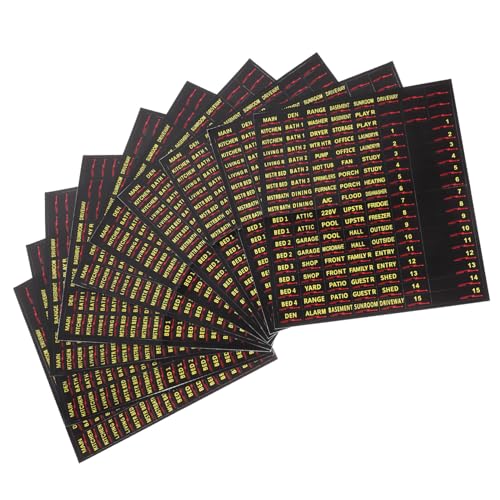UTHCLO 10 Blatt Teiliges Selbstklebende Elektrische Schalttafel Etiketten für Sicherungskasten Farbige Circuit Breaker Beschriftung Einfache Anwendung Dauerhafte Haftung Effiziente UTHCLO 10 Blatt Teiliges Selbstklebende Elektrische Schalttafel Etiketten für Sicherungskasten Farbige Circuit Breaker Beschriftung Einfache Anwendung Dauerhafte Haftung Effiziente von UTHCLO