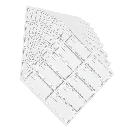 UTHCLO 10 Blatt Wasserdichte und Ölresistente Handschriftliche Lebensmitteletiketten Ablösbare Aufkleber für Flaschen Küchenetiketten für Vorratsdosen und Gefriergut Wiederverwendbar UTHCLO 10 Blatt Wasserdichte und Ölresistente Handschriftliche Lebensmitteletiketten Ablösbare Aufkleber für Flaschen Küchenetiketten für Vorratsdosen und Gefriergut Wiederverwendbar von UTHCLO