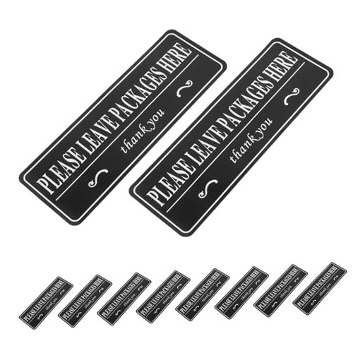 UTHCLO 10 Blatt Wasserdichter Paketaufkleber aus Robustem Vinyl Selbstklebend Wetterfest Klare Anweisung für Paketablage für Zuhause und Büroeingang UTHCLO 10 Blatt Wasserdichter Paketaufkleber aus Robustem Vinyl Selbstklebend Wetterfest Klare Anweisung für Paketablage für Zuhause und Büroeingang von UTHCLO